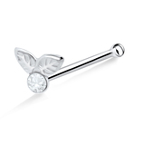 Fruit n Leaves Silver Bone Nose Stud NSKD-670